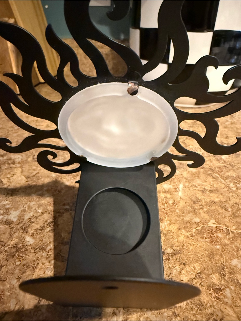Vintage 90s Partylite “Sunbeam” hanging sun face tea light candle holder - Picture 5 of 8